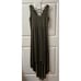 Spease Sleeveless Maxi Dress Womens Size Medium Army Green Criss Cross