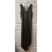 Spease Sleeveless Maxi Dress Womens Size Medium Army Green Criss Cross
