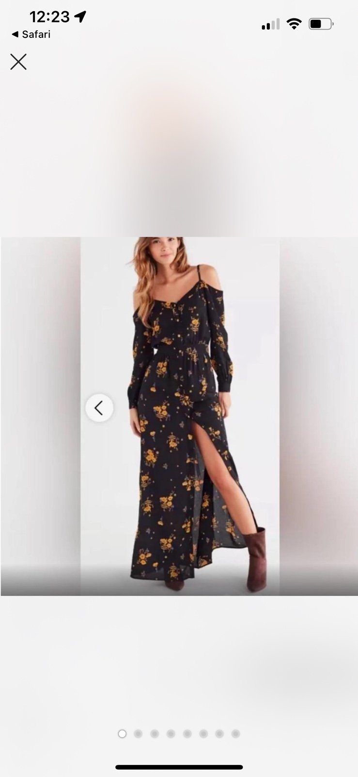GWP! NWT FLYNN SKYE OFF THE SHOULDER MARTHA MAXI DRESS SIZE SMALL