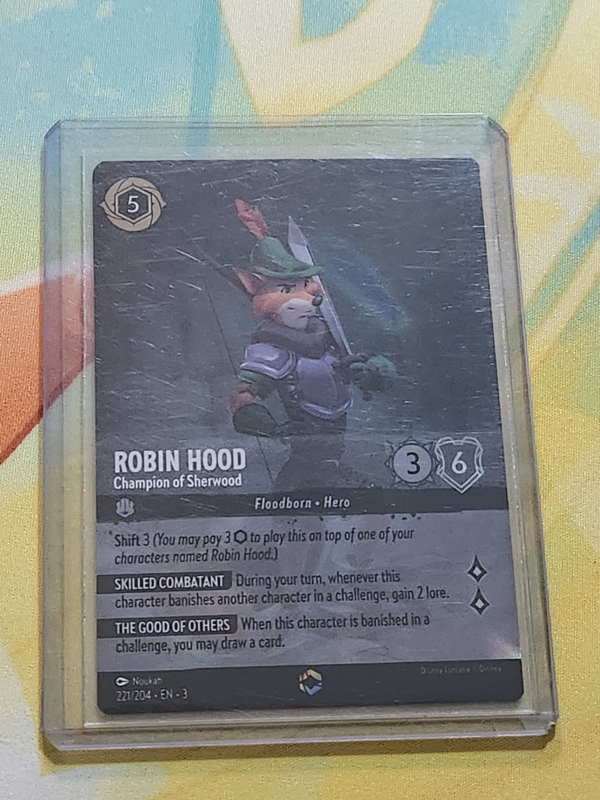 Lorcana Robin Hood Champion of Sherwood Enchanted