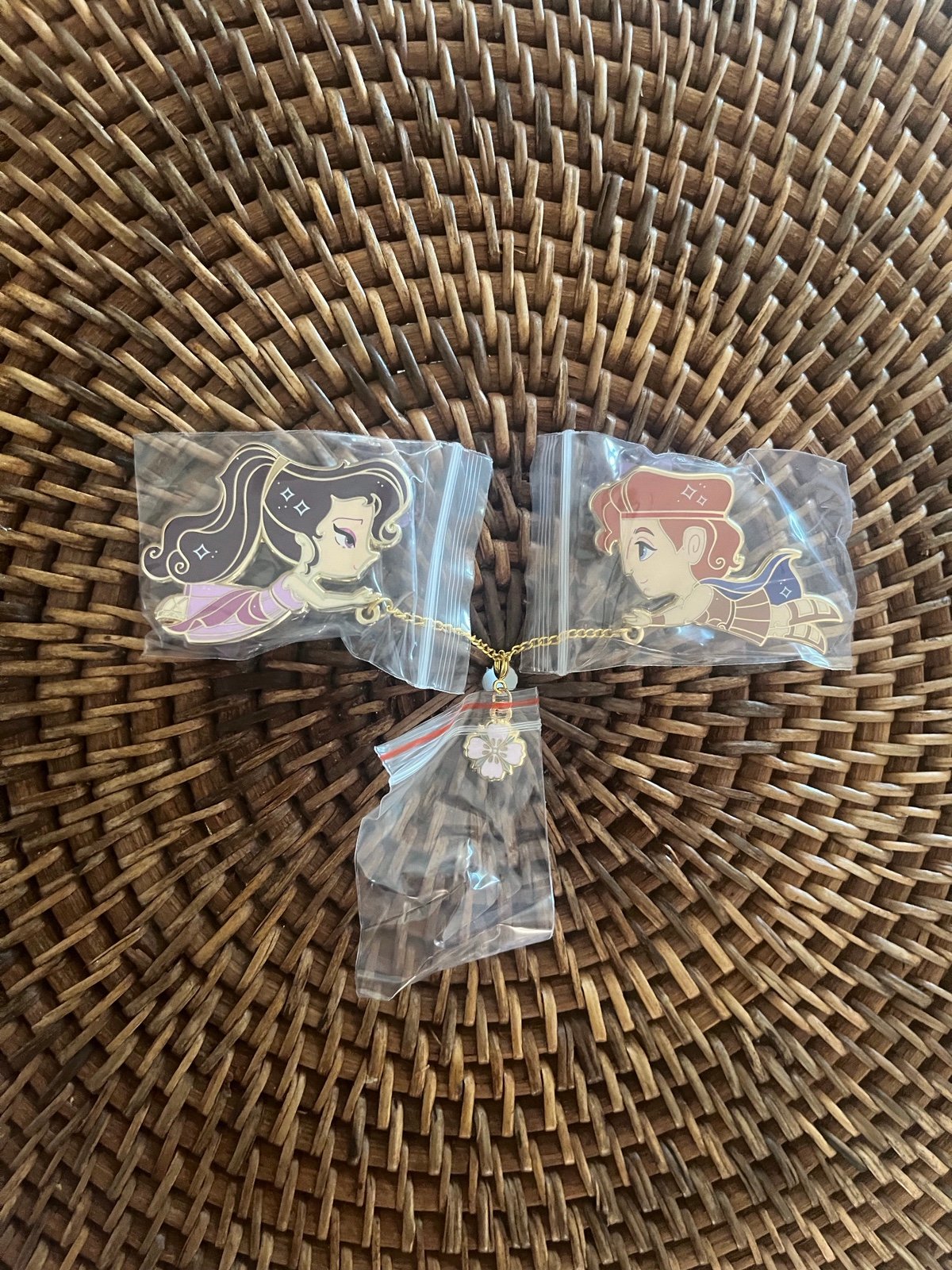 DesignsbyGenn Hercules Pin DBG Megara and Hercules Love Birds Chibi Pins Disney