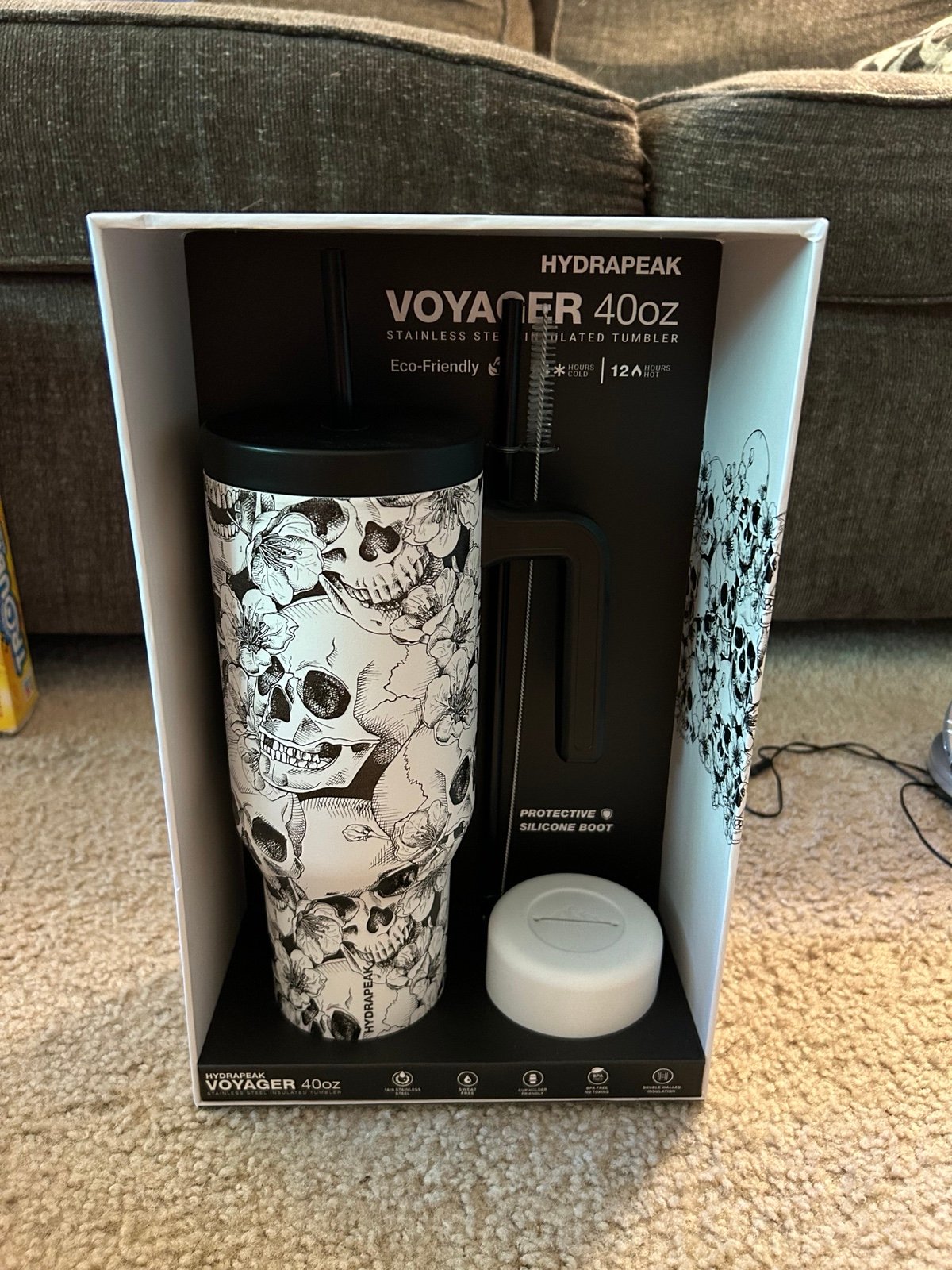 hydrapeak halloween voyager 40oz tumbler