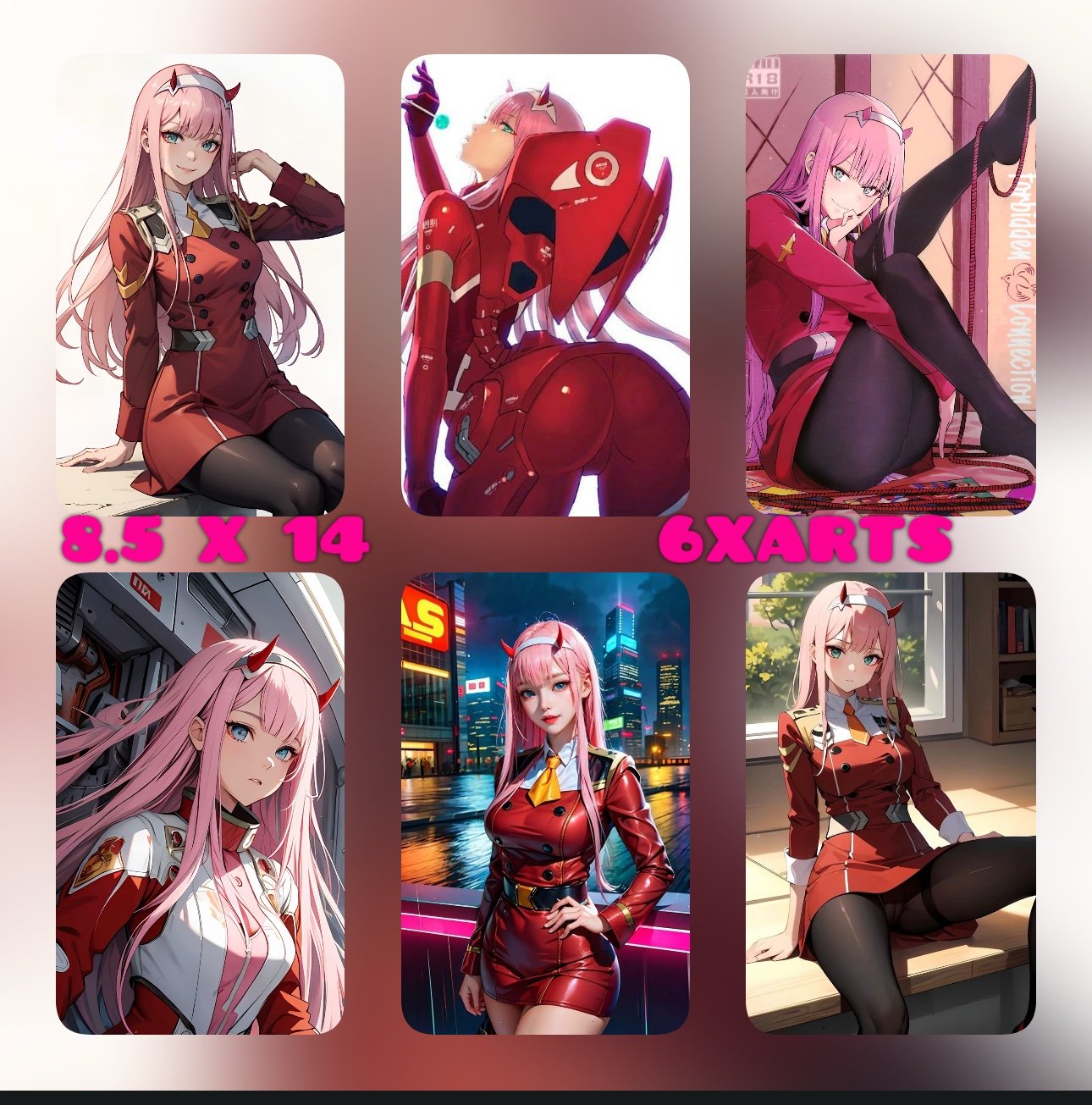 Sexy Waifu Ultra Premium GLOSSY ART PRINT ANIME AI WAIFU PIN UP [18+] 6x. 8.5x14