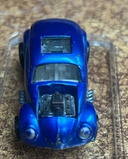 Hot wheel ls original redline blue vw beetle
