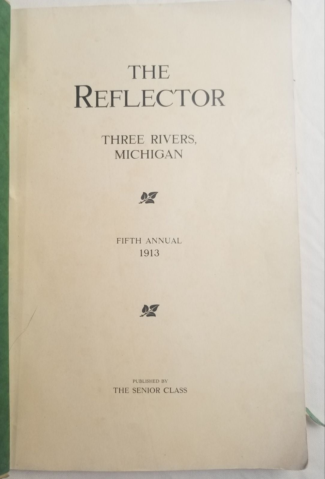 Three Rivers Michigan Mi 1913 yearbook
