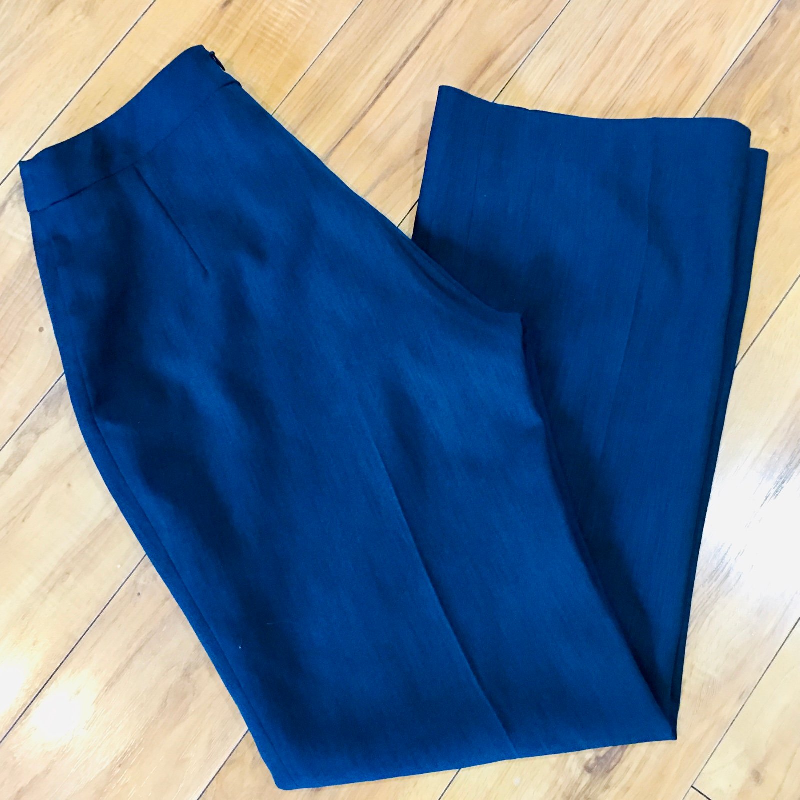 David Bijoux luxury suit pants slacks navy blue small preppy workwear nautical