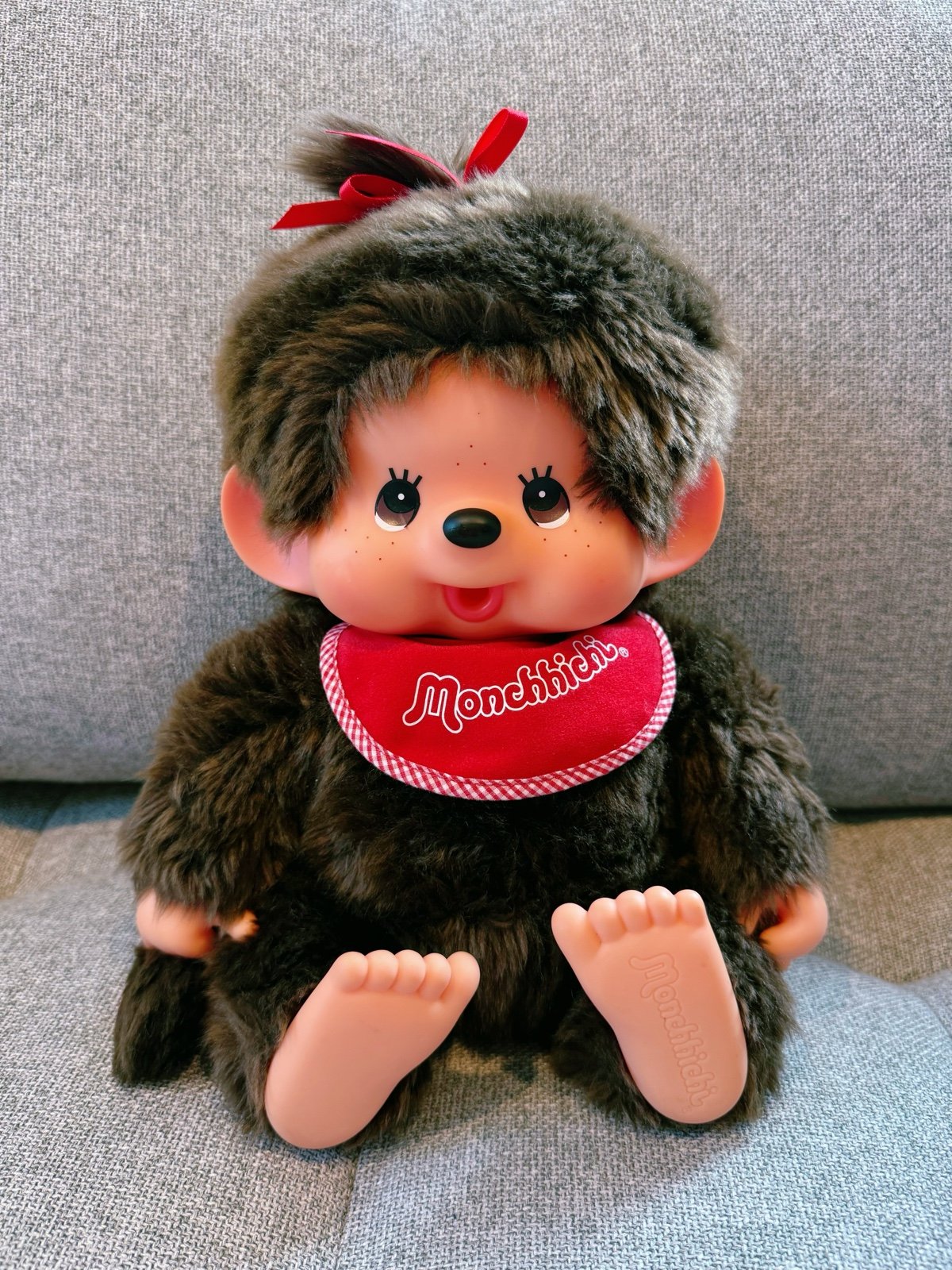 Large size Monchhichi girl doll