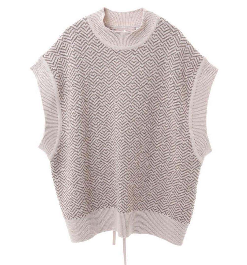 CLANE - バックスリットニットベスト - BACK SLIT KNIT VEST