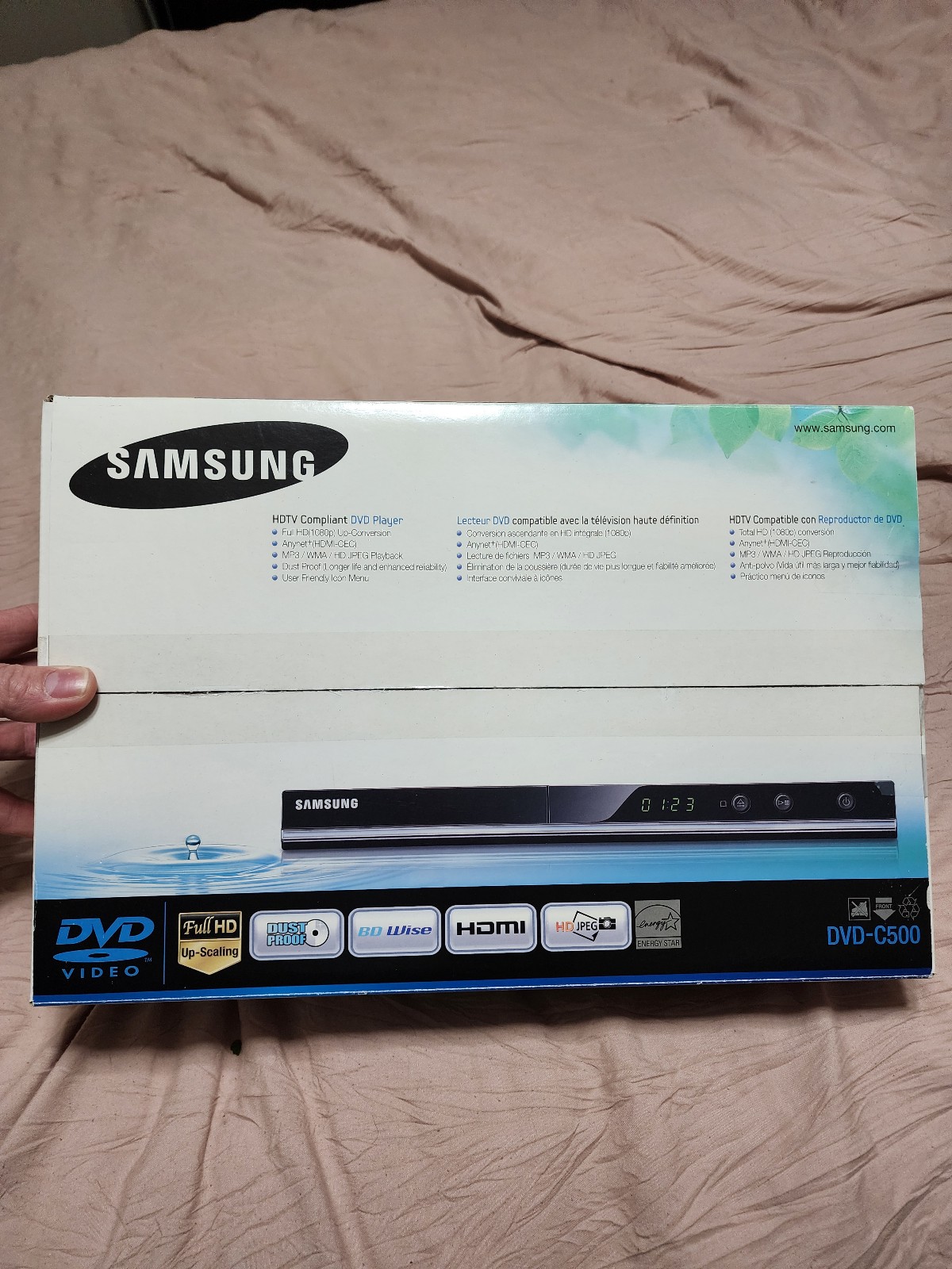 Brand NEW Samsung (DVD-C500) HDTV Compliant Upconverting DVD Player & HDMI
