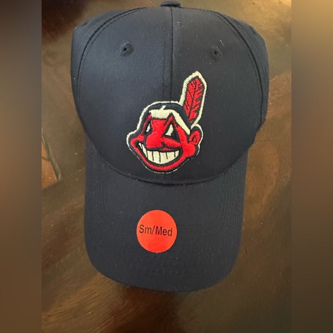 MLB Cleveland Indians Baseball Hat S/M NWOT (Discontinued Logo)