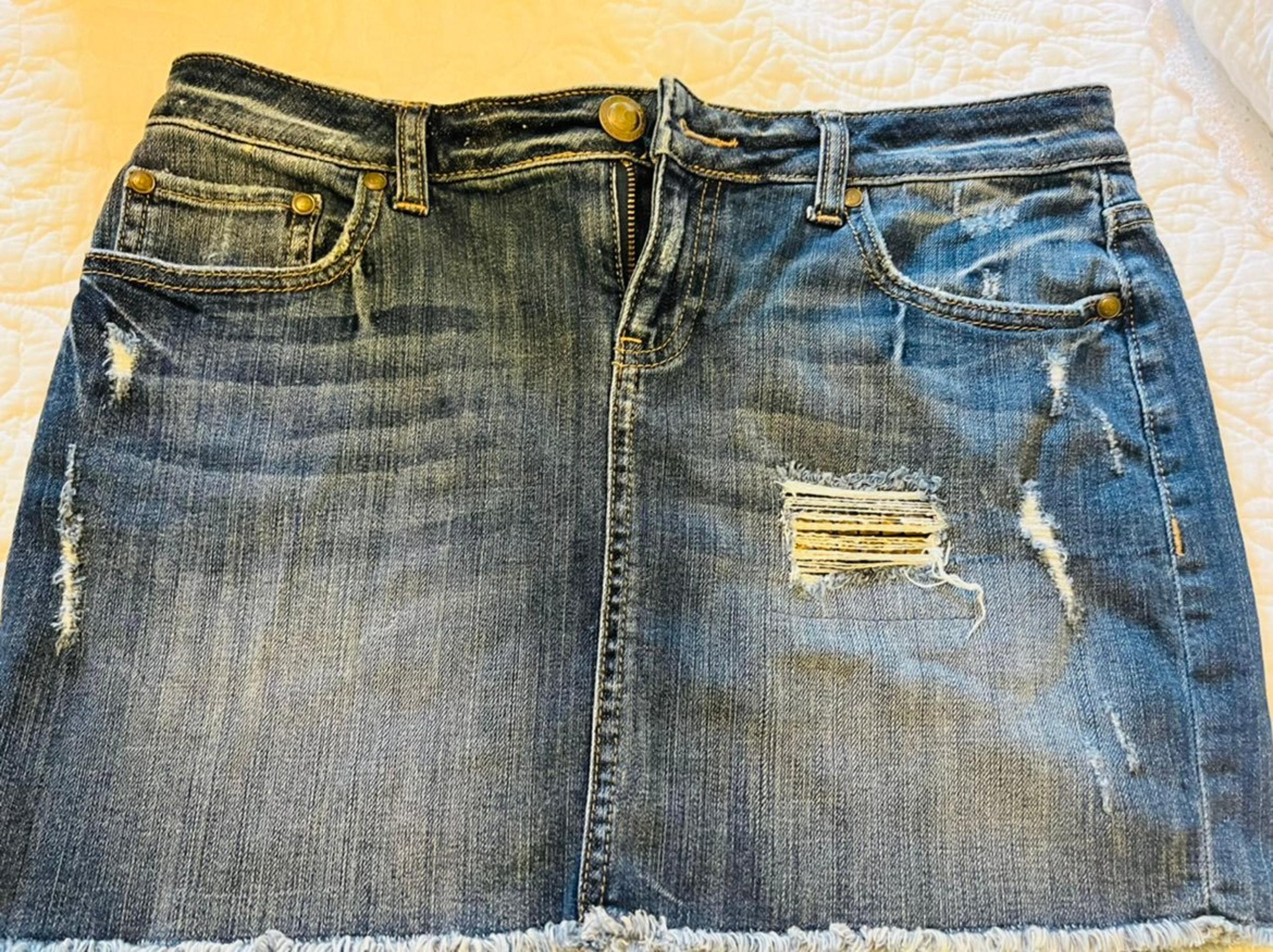 lauren conrad jean mini skirt size 6