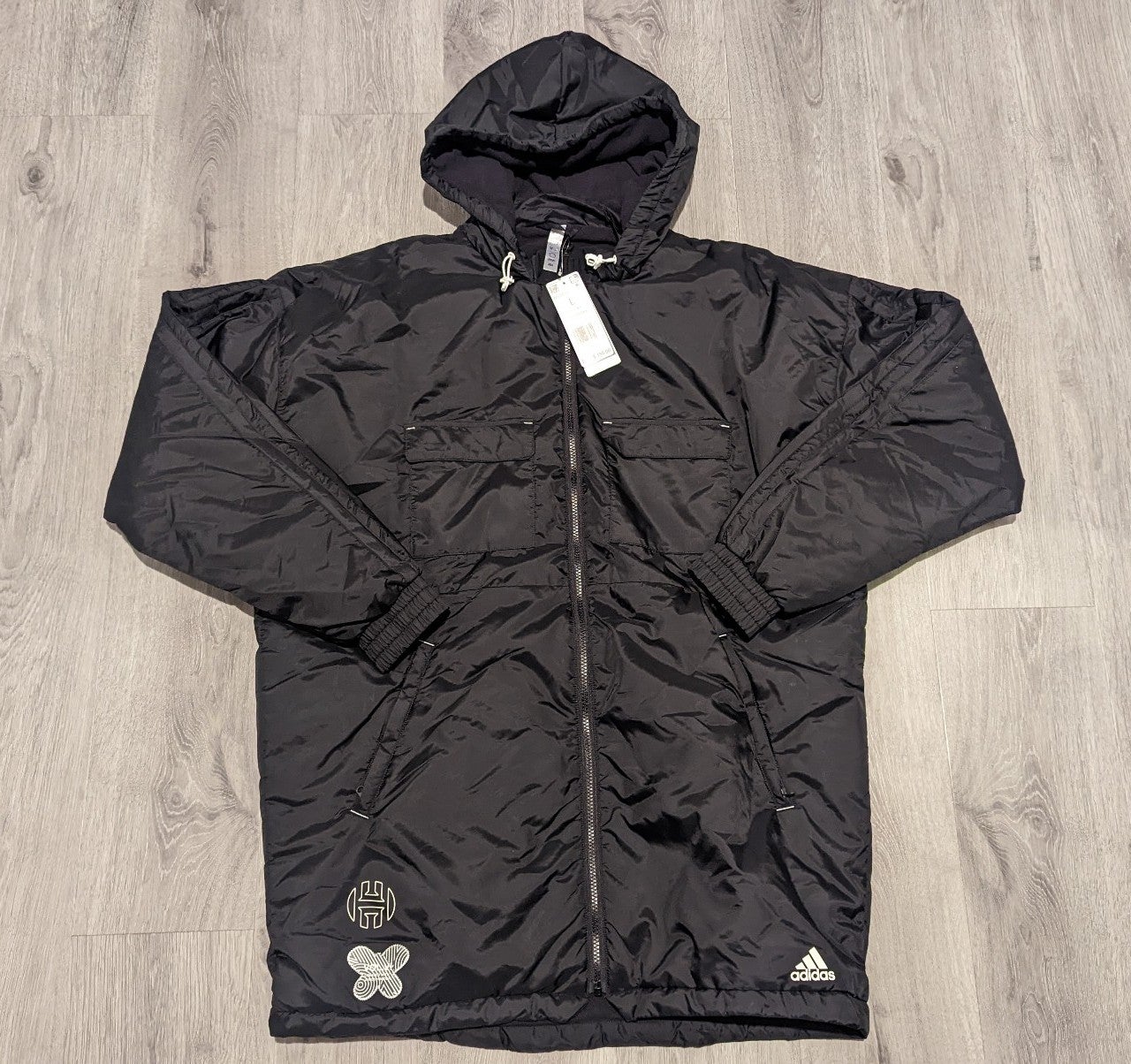 New Adidas James Harden Parma Hoodie Black HB5422