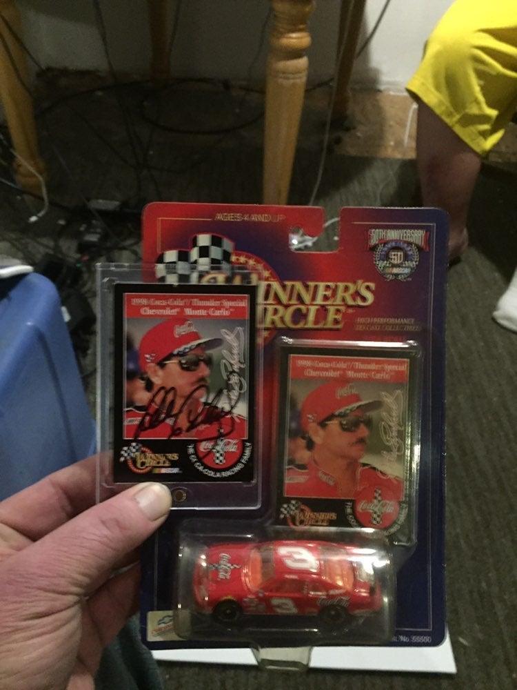 Dale Earnhardt 1/64 dicast with autograp