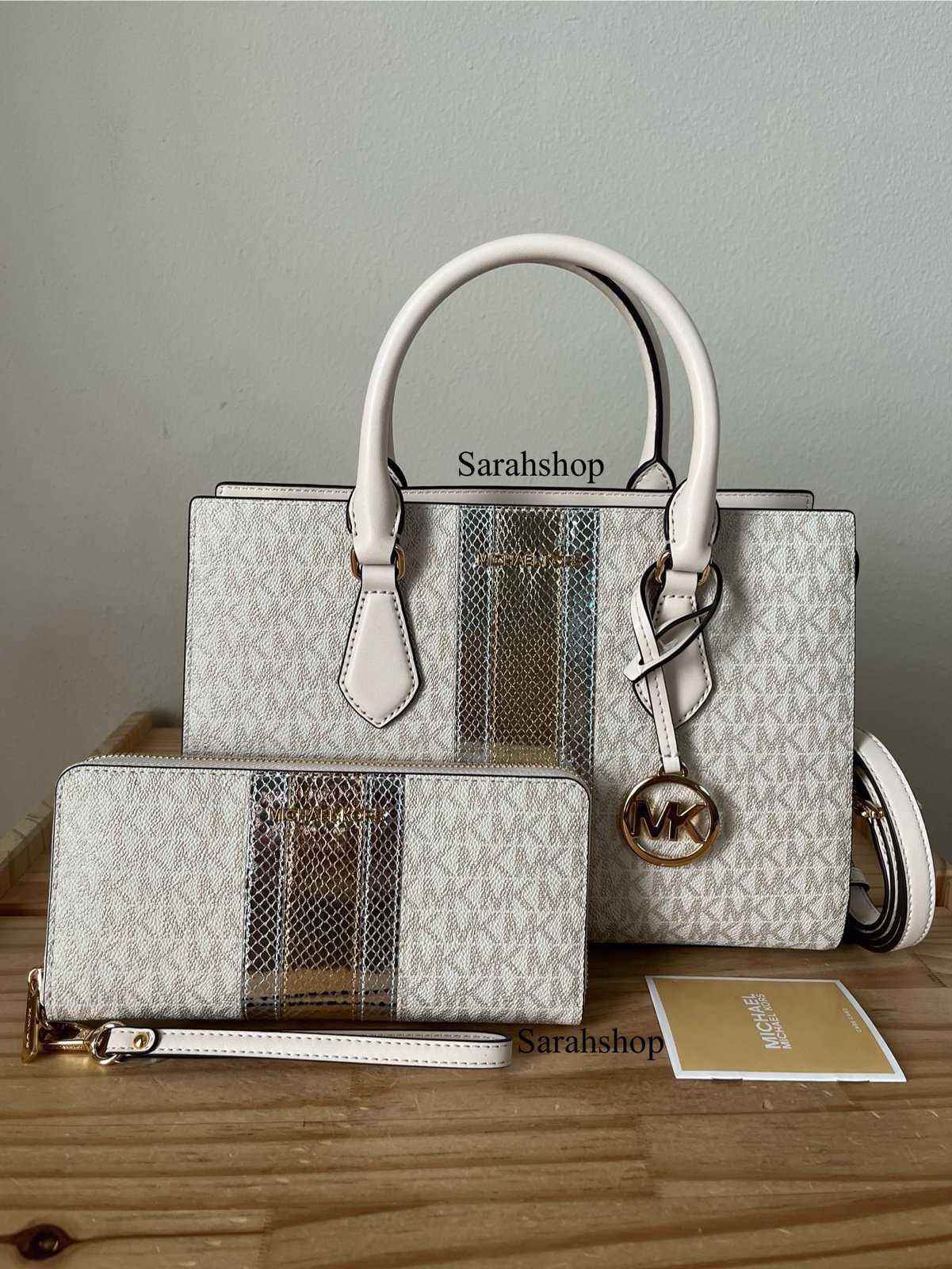 Michael Kors Sheila Medium Corner Zip Satchel Set