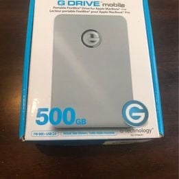 Brand New G Drive Mobile SSD 500GB Disk Hard External Gray - openBox