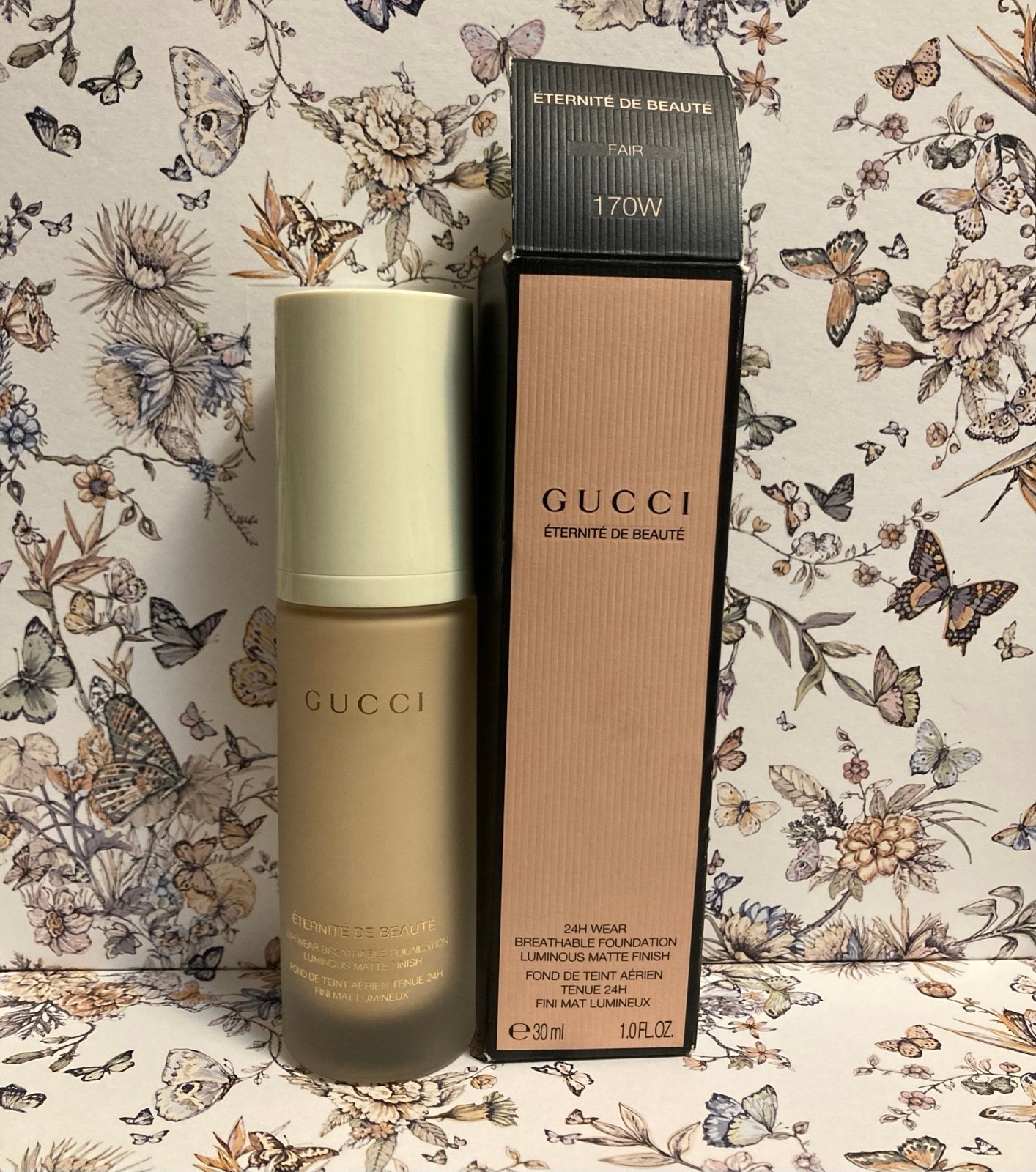 Gucci 24 Hour Full Coverage Luminous Matte Finish Foundation - 170W
