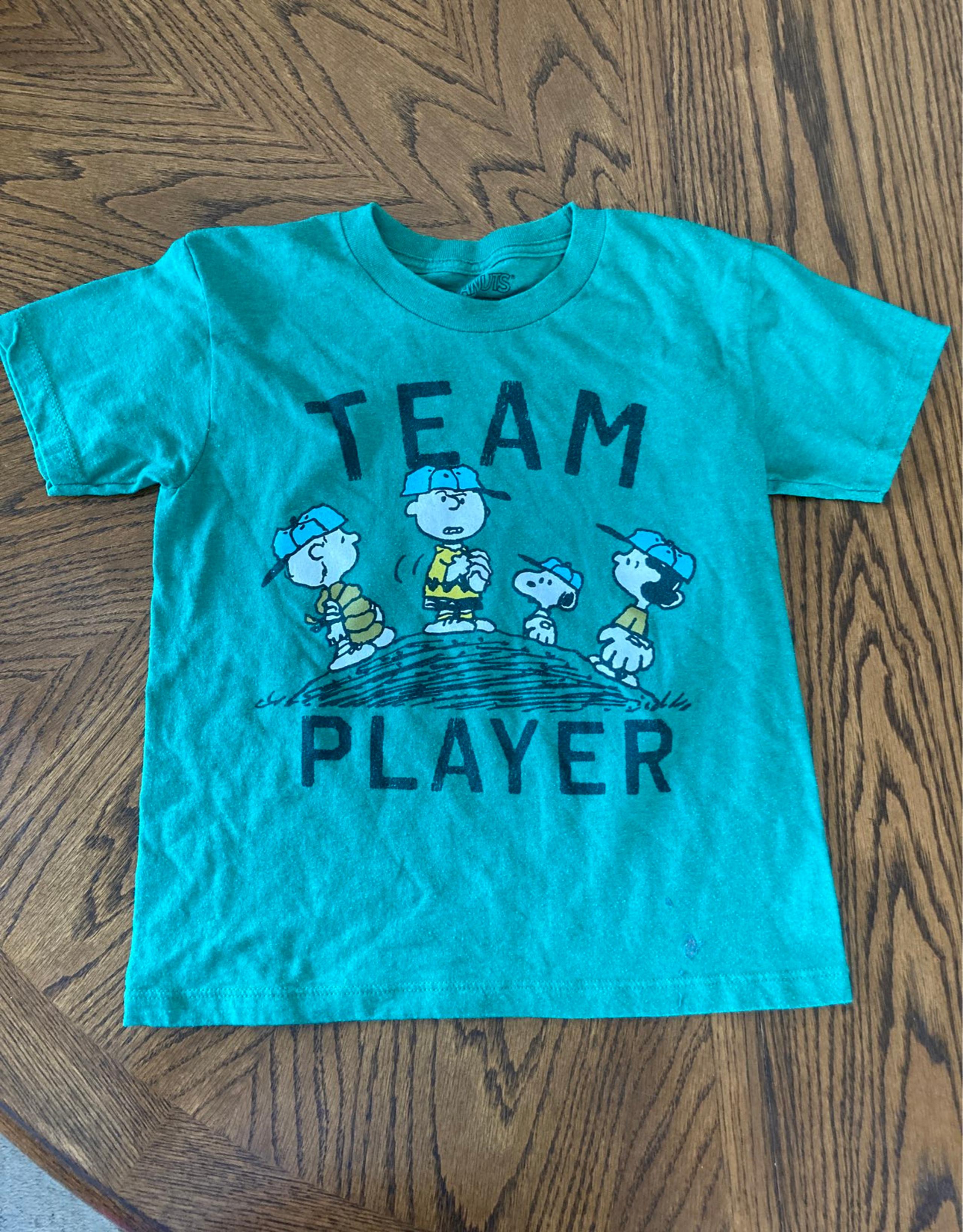 Kids 6 Peanuts baseball t-Shirt