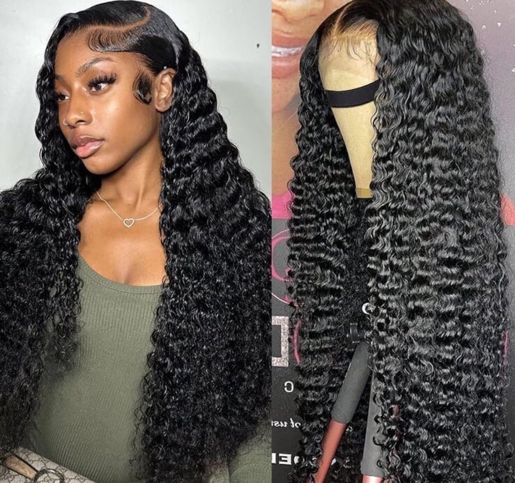 100% human hair curly wig
