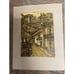 Beautiful Mid Century Watercolor Pen and Ink Painting Signed