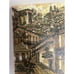 Beautiful Mid Century Watercolor Pen and Ink Painting Signed