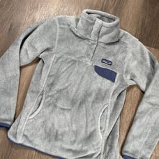 Patagonia ReTool Snap T Pullover Sweater Womens Size S Gray Fleece Soft 1/4