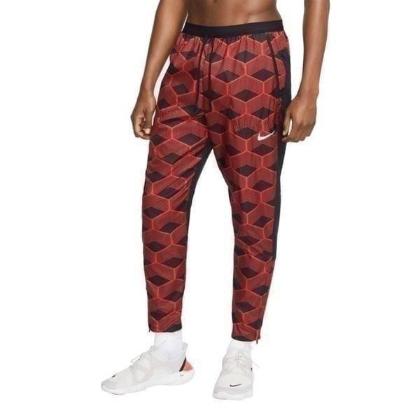 Nike Shield Aeroshield Team Kenya Running Pants Joggers Black Red Size Medium M