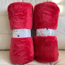 Target Red Valentine’s Day / Winter Sherpa Throw Blanket - Bundle of 2