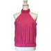 Express Barbie Pink Cotton Elastic Halter Tank Top Women’s Medium