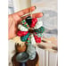 VTG Set Of 3 Patchwork Fabric Wreath, Antique Xmas Mini Stocking & Hallmark 2004