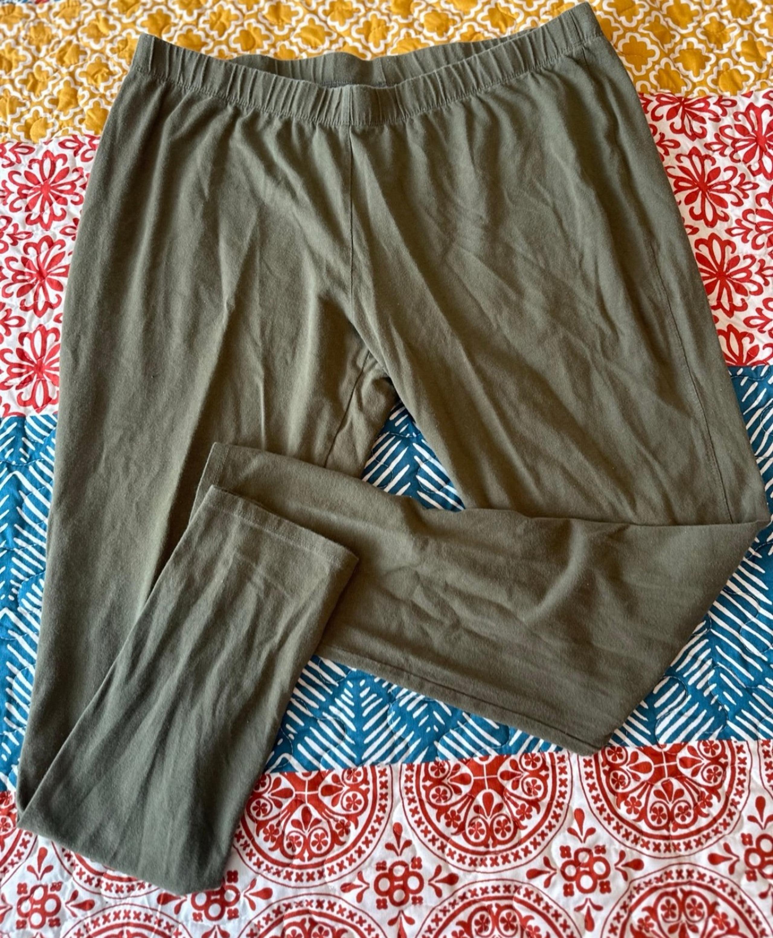FADED GLORY WOMEN CASUAL LOUNGE GREEN LEGGINGS XL