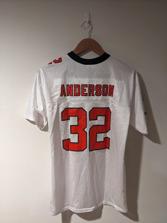 Vintage Y2K Atlanta Falcons Anderson NFL Football YOUTH LARGE Jersey
