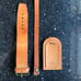Louis Vuitton 3 pc luggage bag tag set. Strap poignet leather