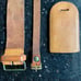 Louis Vuitton 3 pc luggage bag tag set. Strap poignet leather