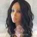 Human hair wavy lace front bob wig