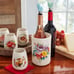 Pioneer Woman Stoneware Wine Set Sweet Rose 7P,Wine Chiller,Bottle Stoppers,Cups