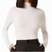 NWOT Copper Key Long Sleeve Pure White Turtleneck High Neck Shirt Woman's Medium