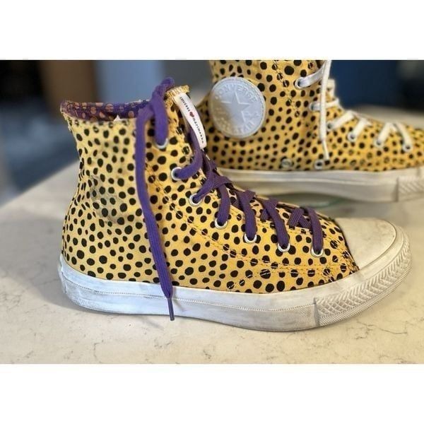 Converse Ltd Edition Marimekko European Yellow Purple size 7.5 Women Fast Ship