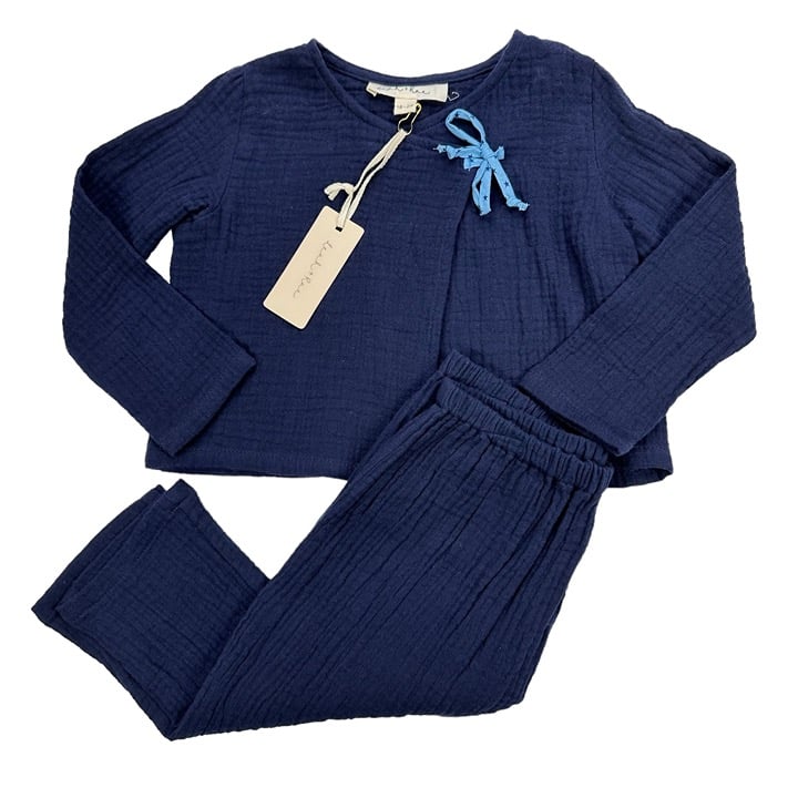 Leah & Rae Cotton Gauze Kimono and Pant Set, NWT, 18-24 months