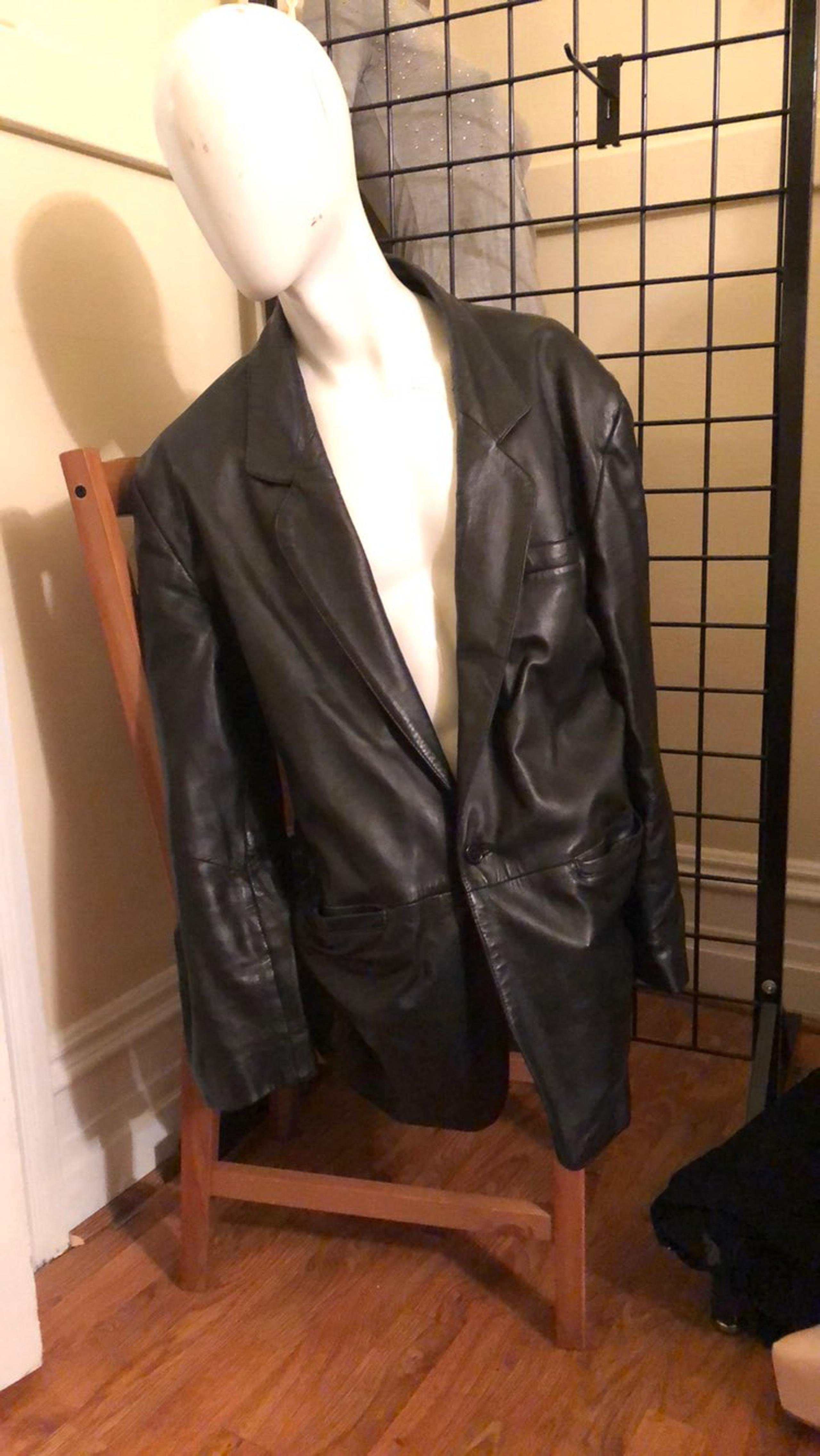 Wilson’s Mens Black  Leather Jacket L