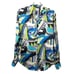 Maus & Hoffman 100% silk artsy print button up blouse Sz S