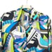Maus & Hoffman 100% silk artsy print button up blouse Sz S