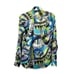 Maus & Hoffman 100% silk artsy print button up blouse Sz S