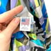 Maus & Hoffman 100% silk artsy print button up blouse Sz S
