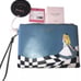 2021 Kate Spade x Alice in Wonderland Disney Parks Pouch/Wristlet Blue NWT