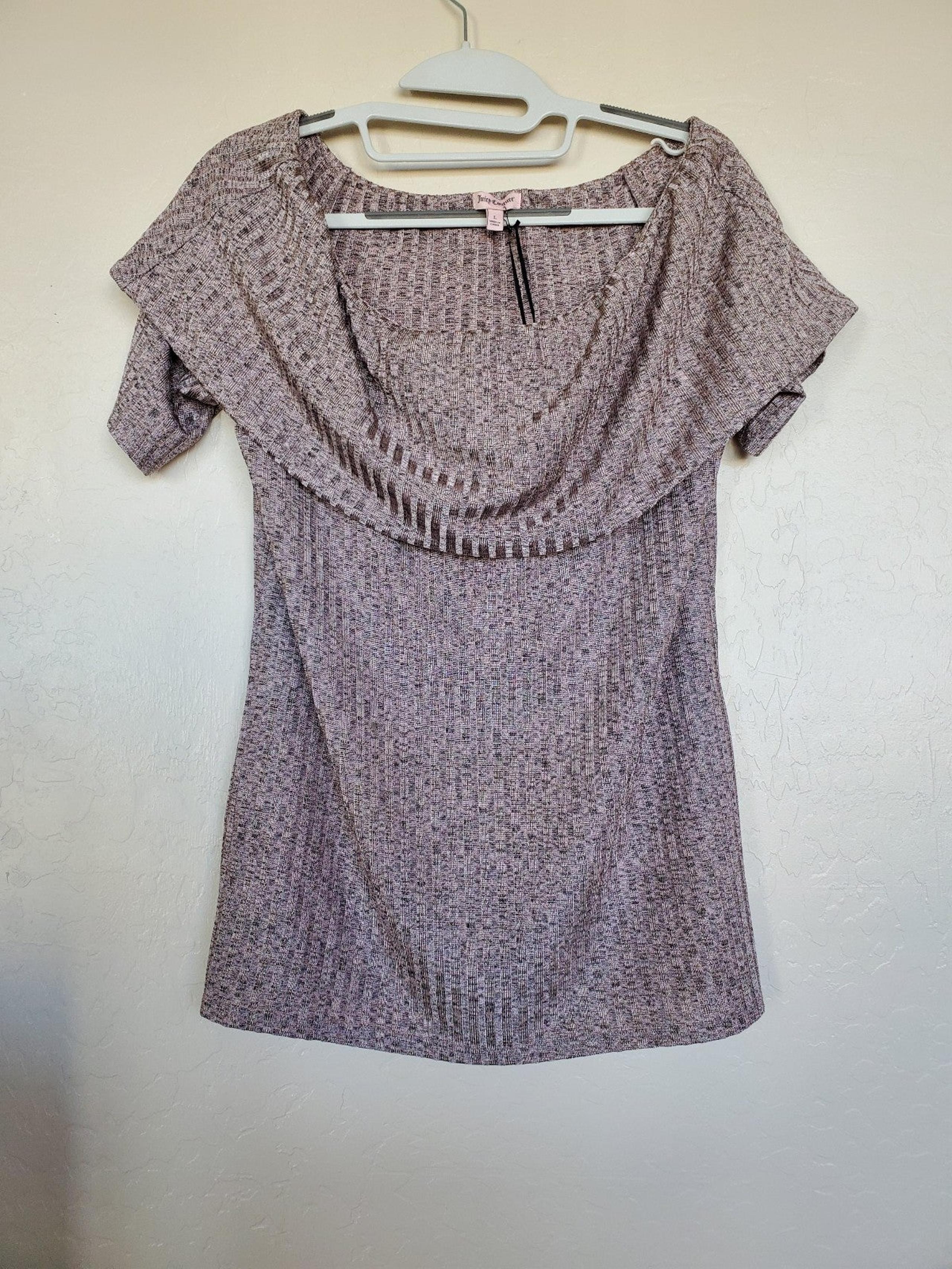 NWT Juicy Couture Dusty Rose Off the Shoulder Top Size Large