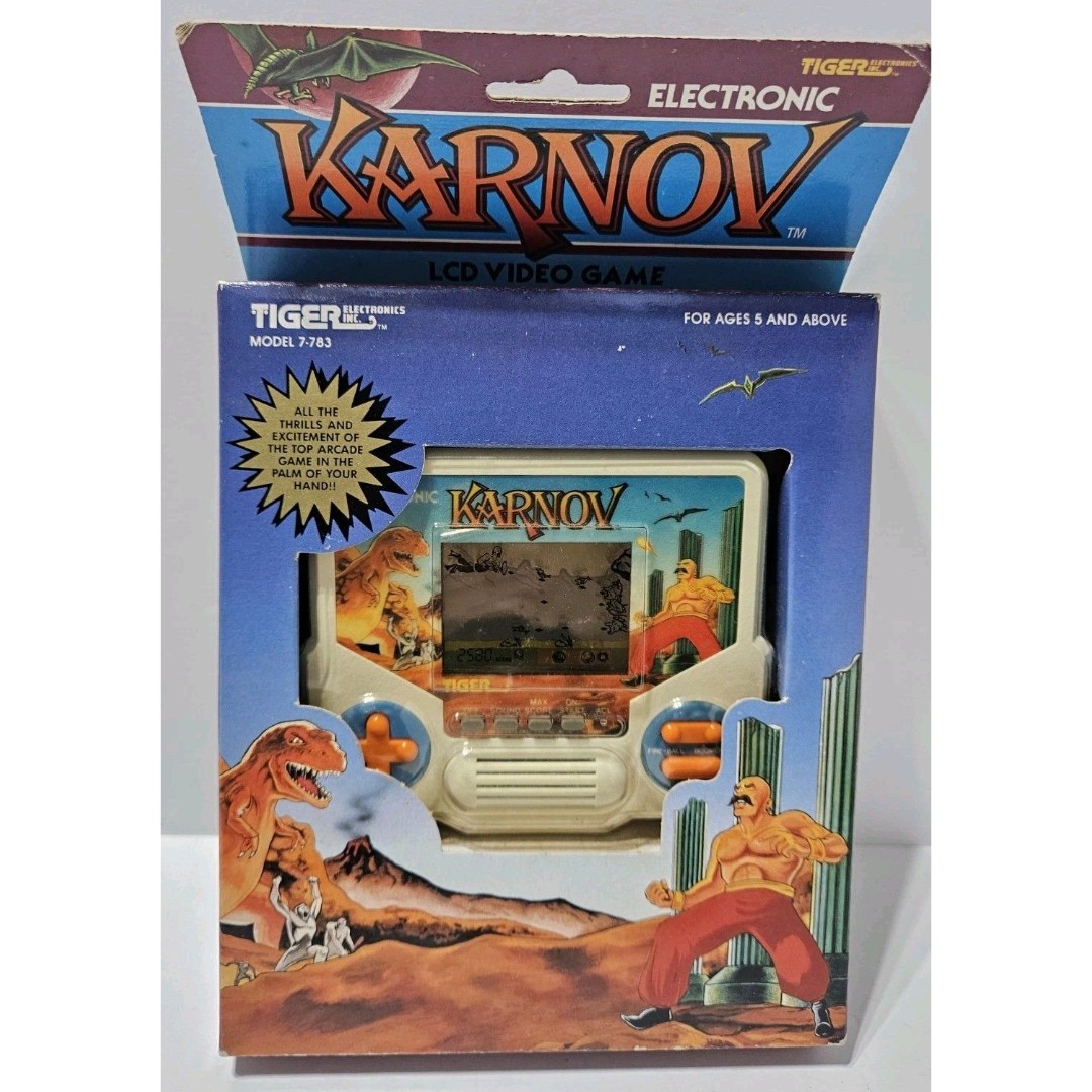 Vintage Tiger Electronics KARNOV Handheld Game 1988 - Brand New