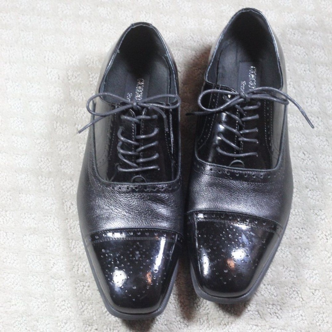 NWOT Gorgio Venturi Men's Black Dress Shoes