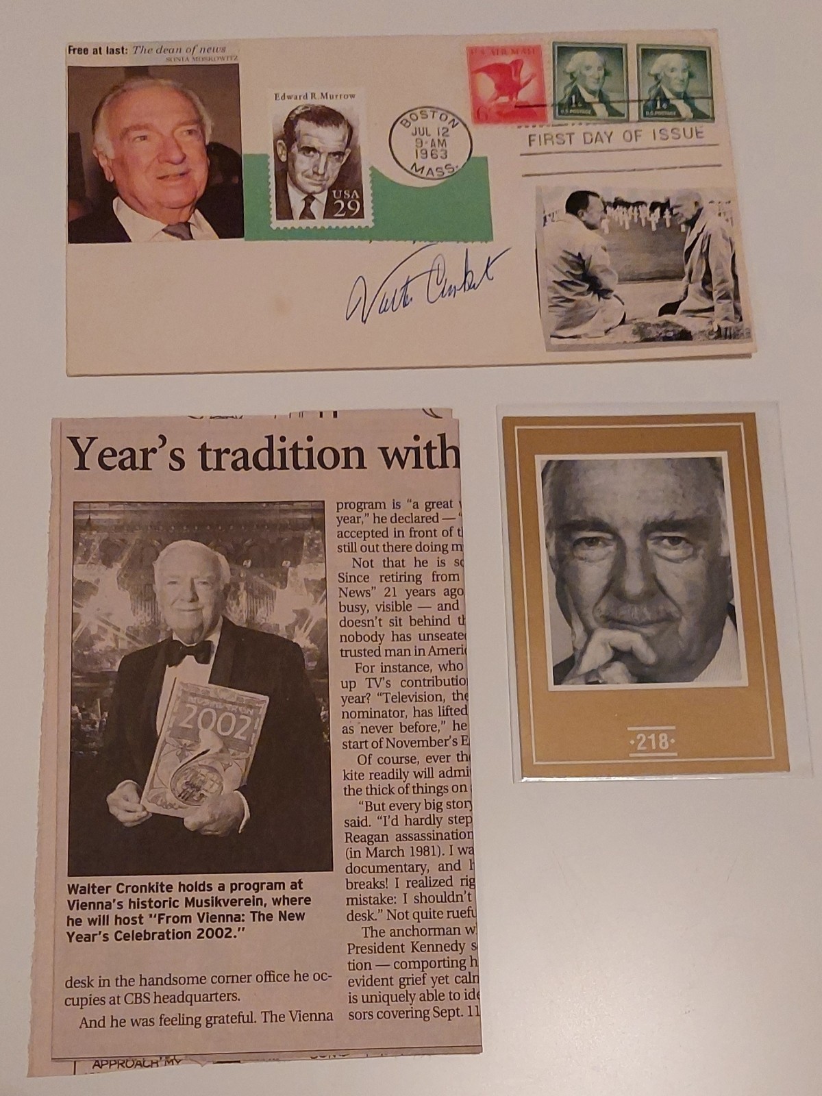 Walter Cronkite Autograph