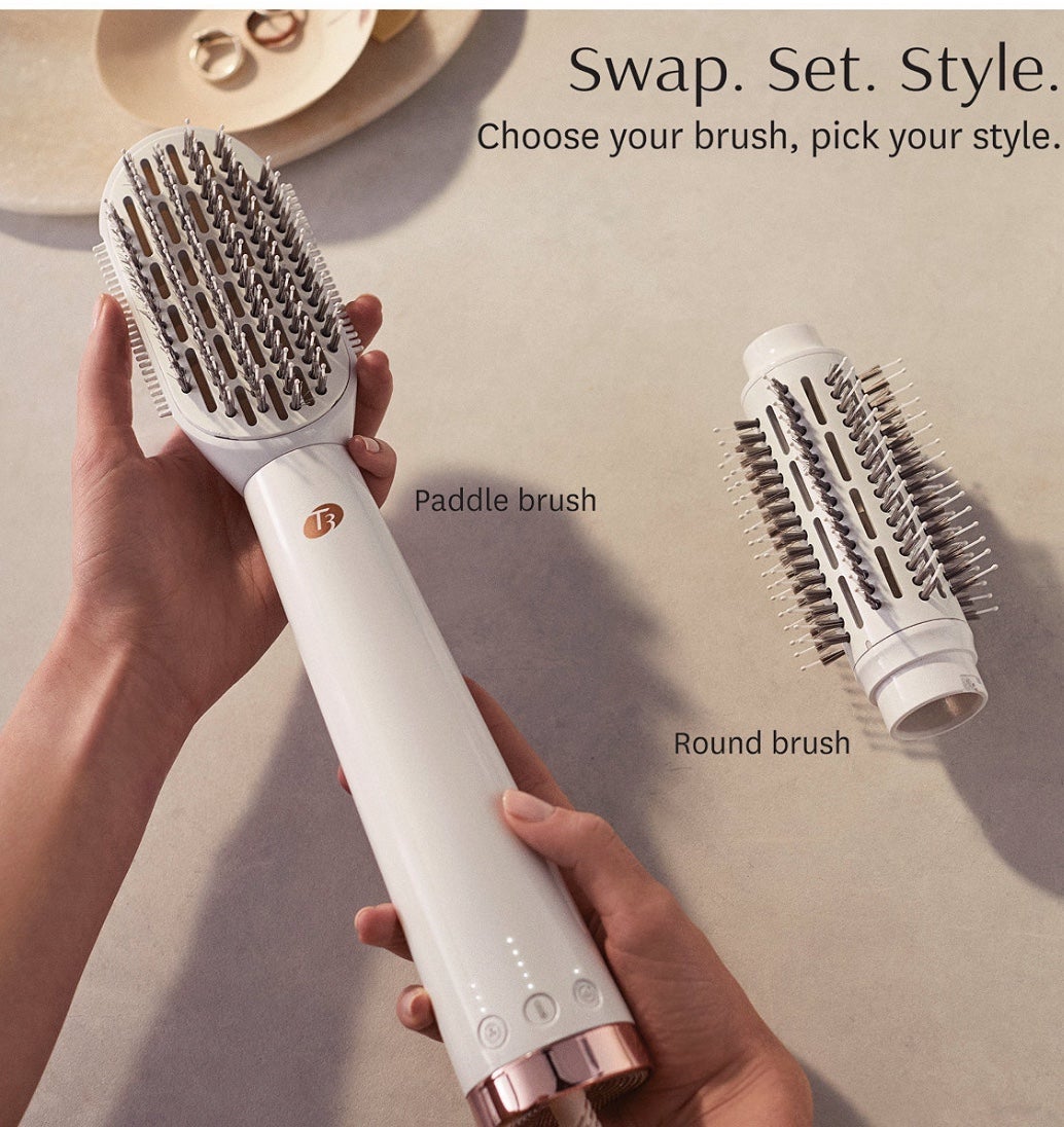 T3 airebrush duo takes you from smooth to bouncy in one easy swap