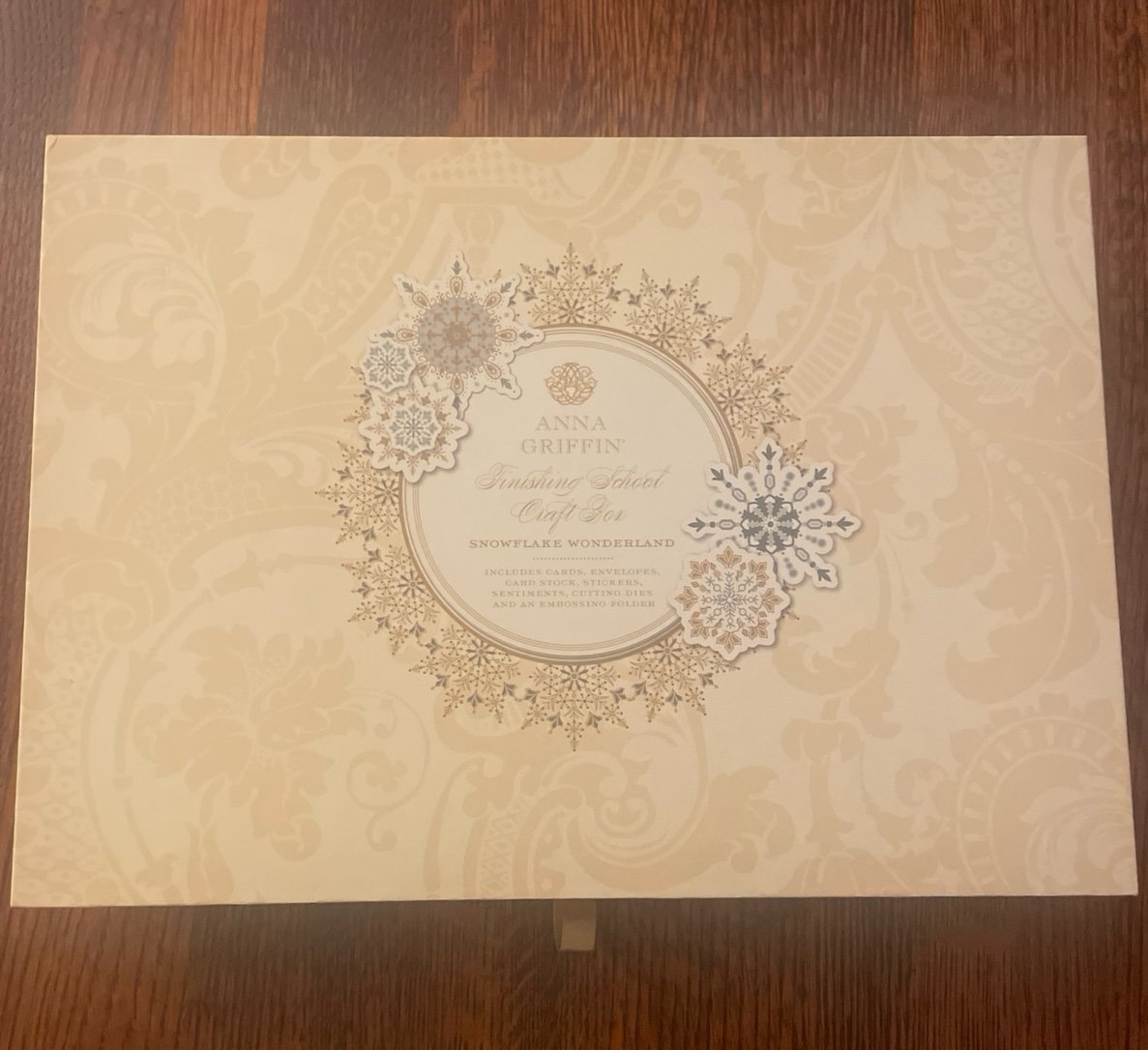 Anna Griffin Snowflake Wonderland Finishing School Box (class code included) NEW